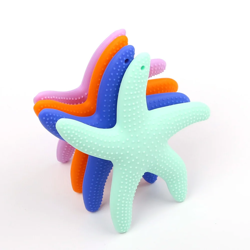 

Teething Toy Gift Soothing Teether Baby Medical Grade Silicone Cartoon Tooth Chew