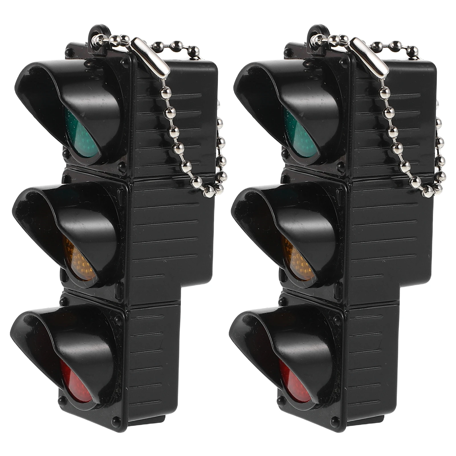 

2Pcs Kids Traffic Lights Simulation Signal Toy Miniature Plastic Pedestrian Crosswalk Light Educational Tool for Children Safety