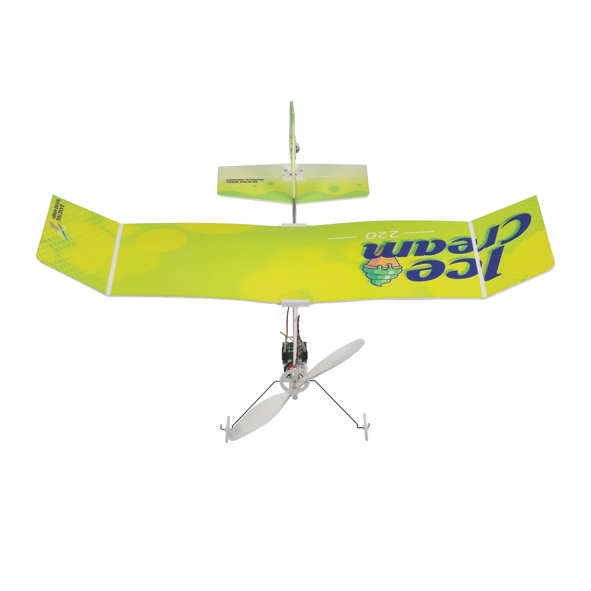 2024 New 220mm Wingspan Ice Cream V2 3CH RC Ultralight Mini Micro Fixed-wing Aircraft Model