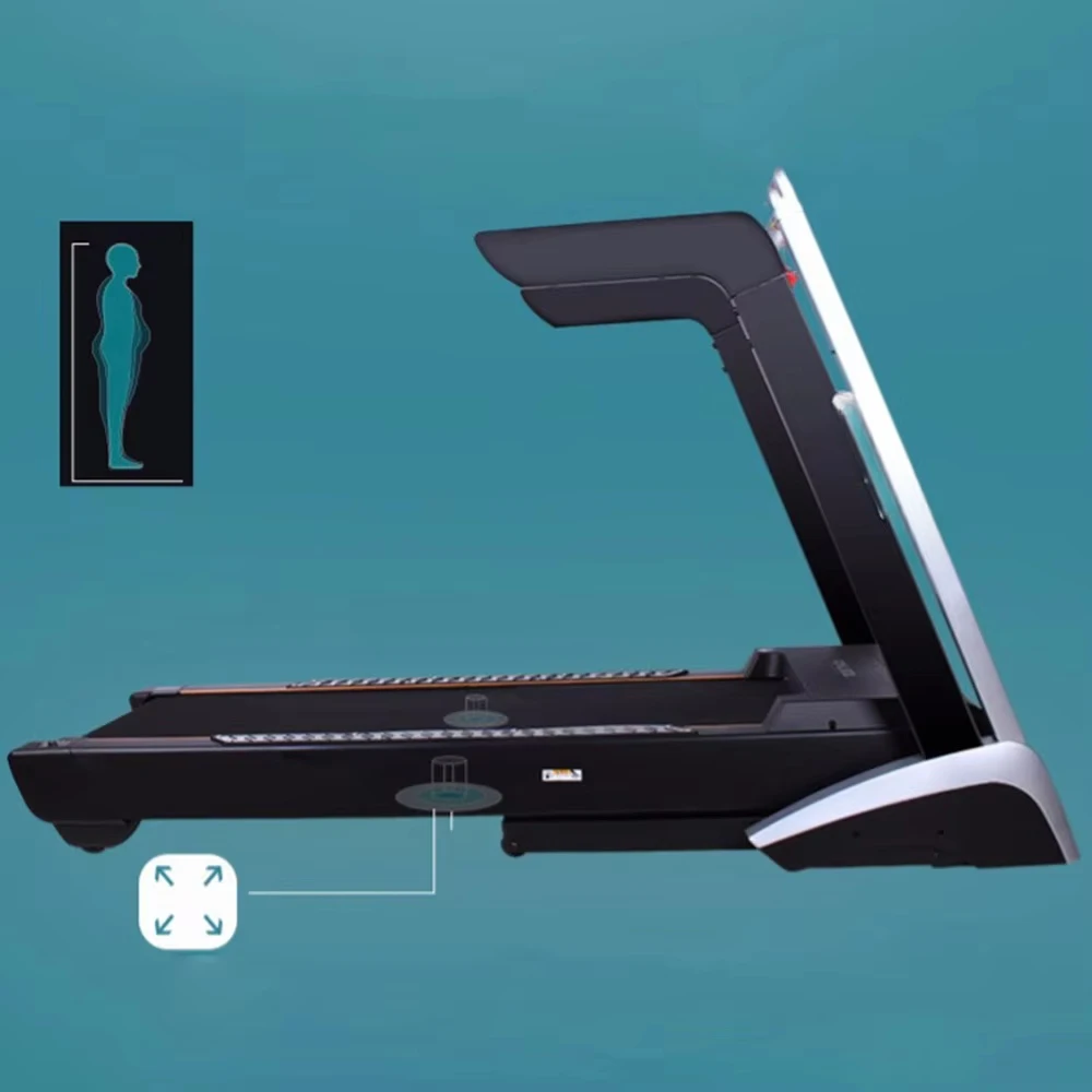 300킬로그램 하중 용량 가정용 다기능 워킹패드 전기 곡선형 트레드밀