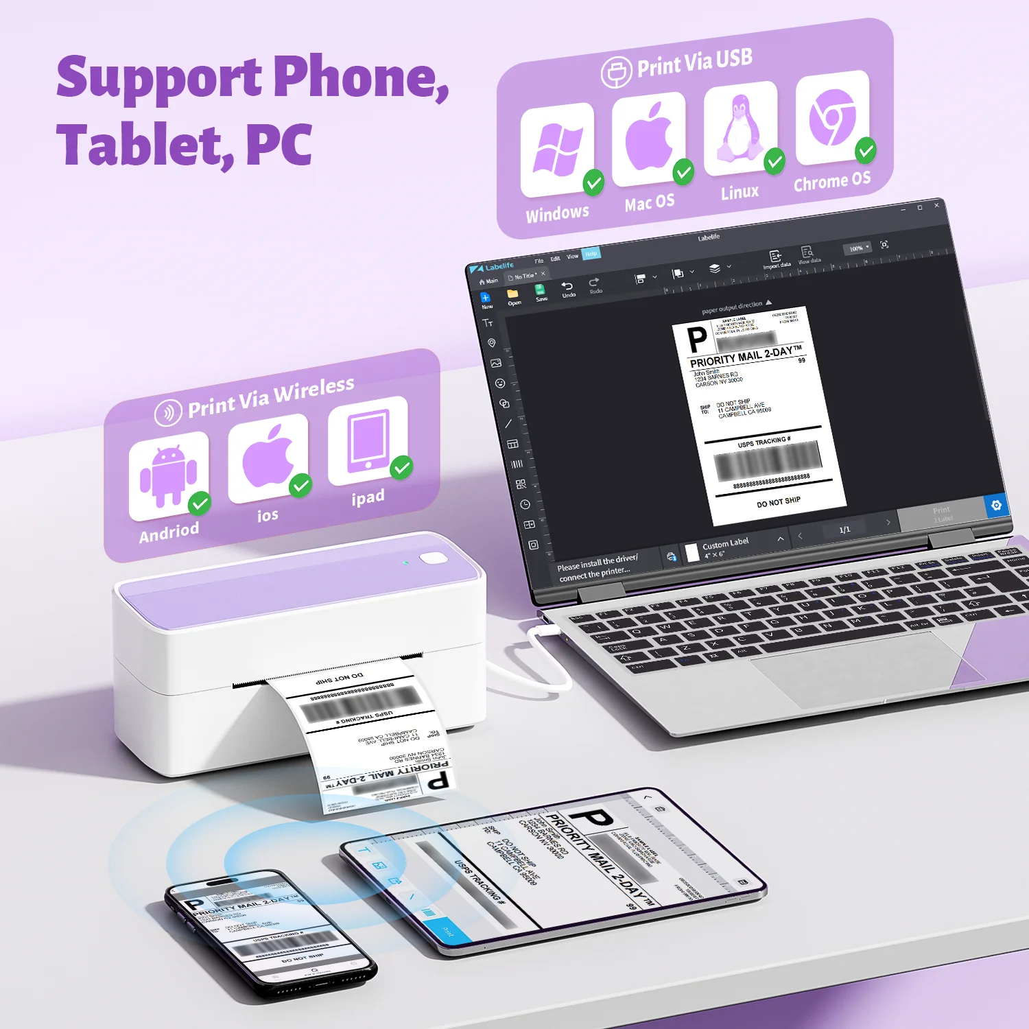 4X6 Label Printing …