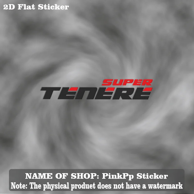 1pc SUPER TENERE Motorbike Sticker Transparent Waterproof UV Resistant Decal for Car Window Bumper Laptop Bottle