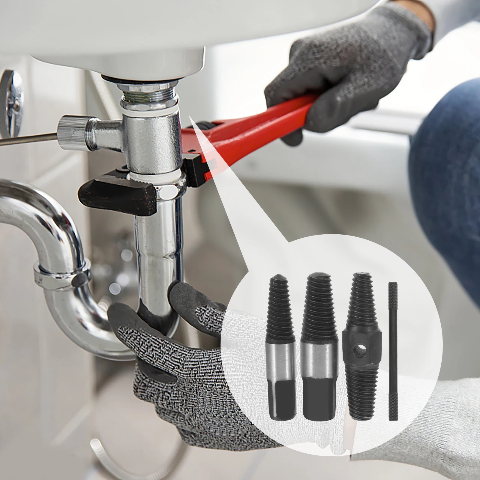 

Broken Wire Extractor Damaged Screw Remover Pipe Tap High Grade Material Flexibility Durable Easy Use Faucet Repair