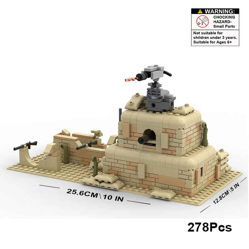 

Военная база серии Desert Series, башня-крепость, совместимая с Lego, игрушки из мелких строительных блоков, детские подарочные игрушки, коллекция моделей для любителей строительных блоков.