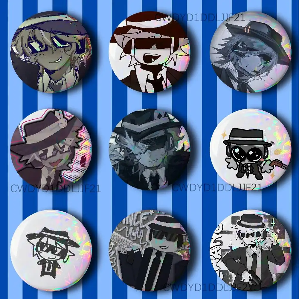 Chance F-Forsaken Anime Badge Brooch Figure Lapel Pins Clothes Backpack Fashion Cute Collection Decoration Display