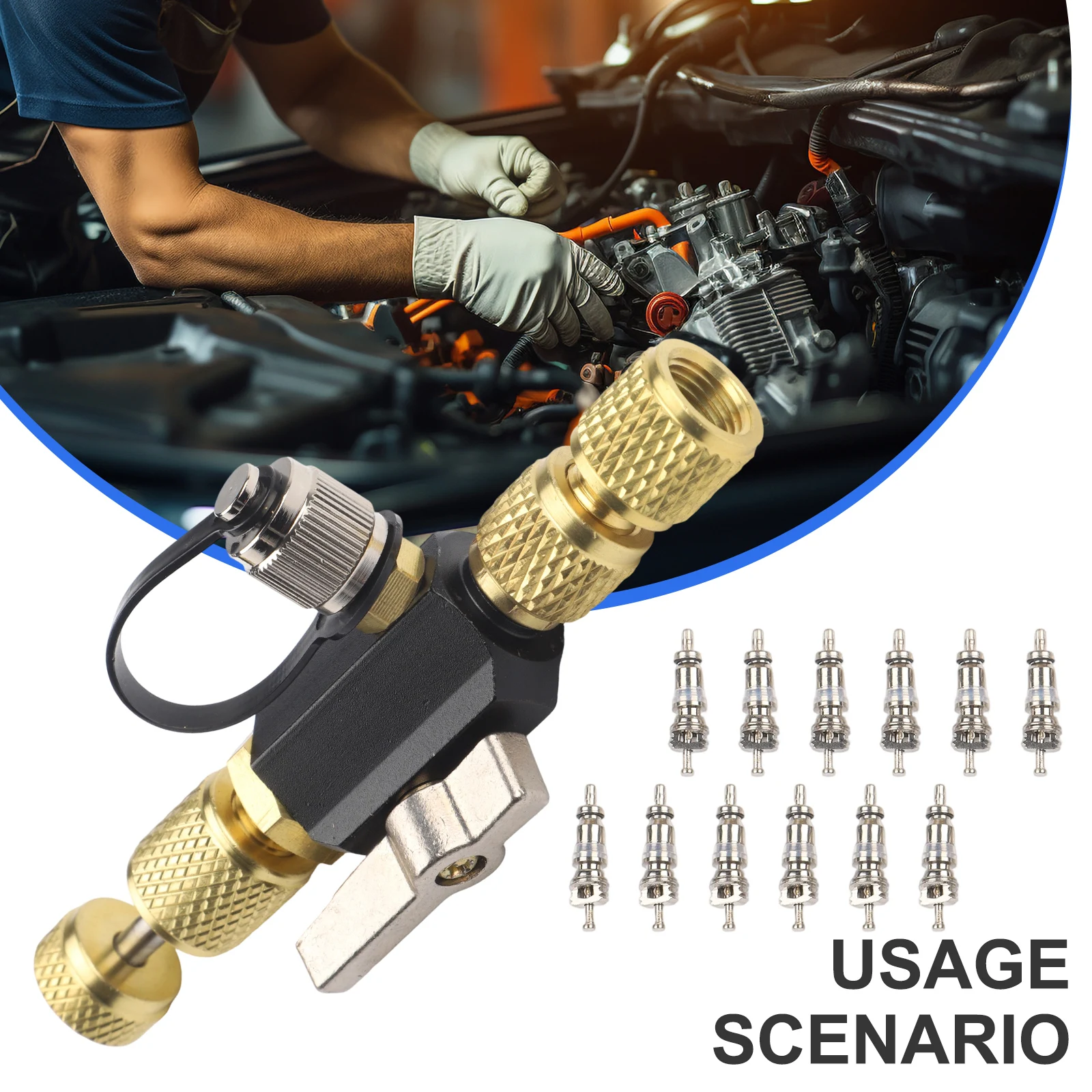 

As Shown In The Figure Vacuum-Rated Tool Double O-ring Valve Seal Tool O-Ring Valve Seal Compatibility With R22