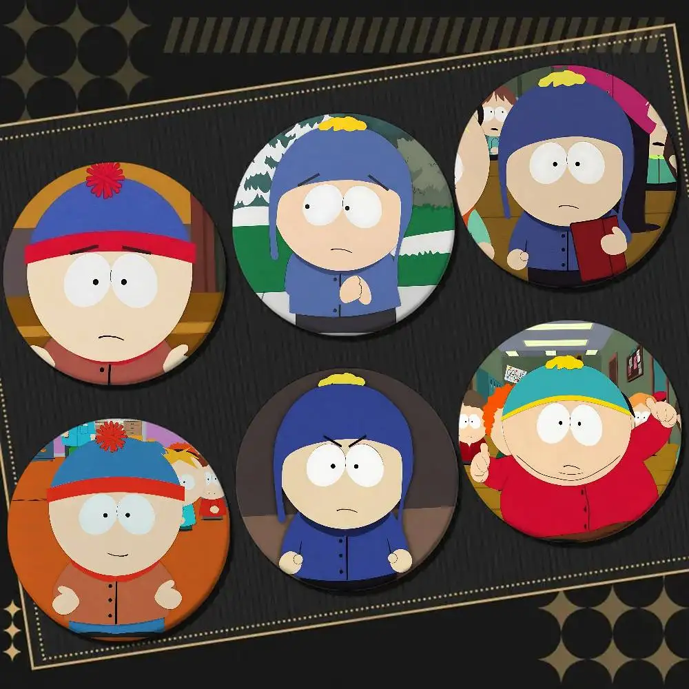 S-South Cartoon ParkS Abzeichen Pins Anstecknadeln Hut Pins Broschen Geschenke Dekor Rucksäcke