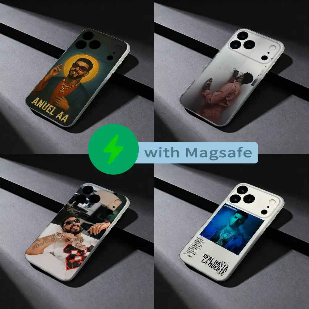 

Rapper Anuel AA LLNM2 Phone Case For iPhone 17,16,15,14,13,12,X,XS,Pro,Max,Plus,E,Air,Mini with Magsafe Magnetic Frosted Clear