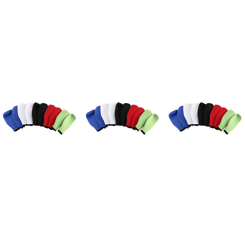 

ABWR-30 Pieces Beer Bottle Coolers Bottle Insulator Sleeve Covers With Ring Zipper For 12 Oz 330 Ml Bot