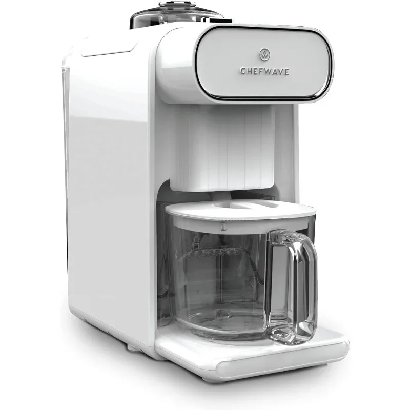 ChefWave Milkmade Non-Dairy Milk Maker พร้อมเครื่องปั่นมือ Intermix และที่ตีฟองนม (3 รายการ)