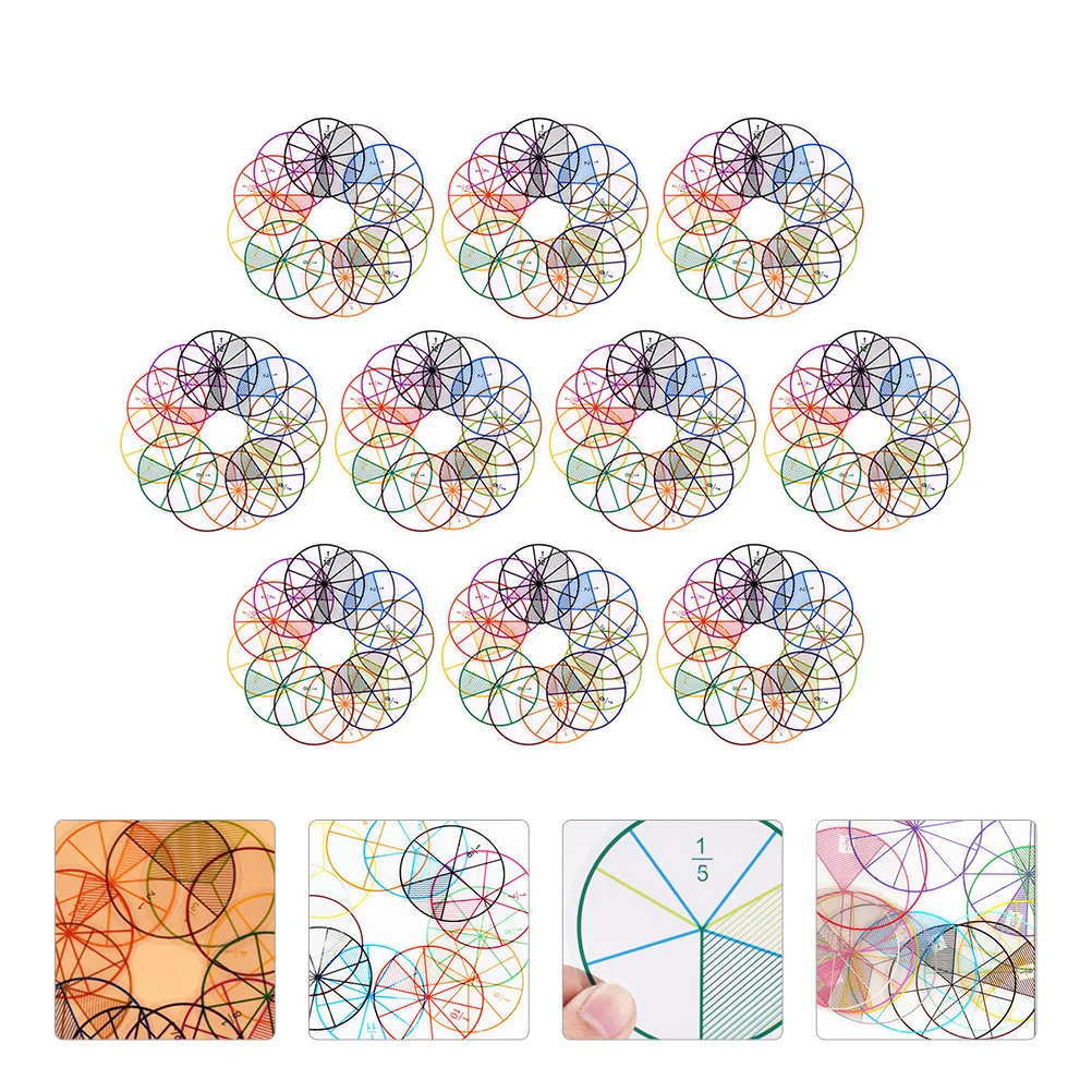 

10 Sets Fraction Teaching Learning Fractions Number Circle Classroom Kit Education Resources Aids Toddler