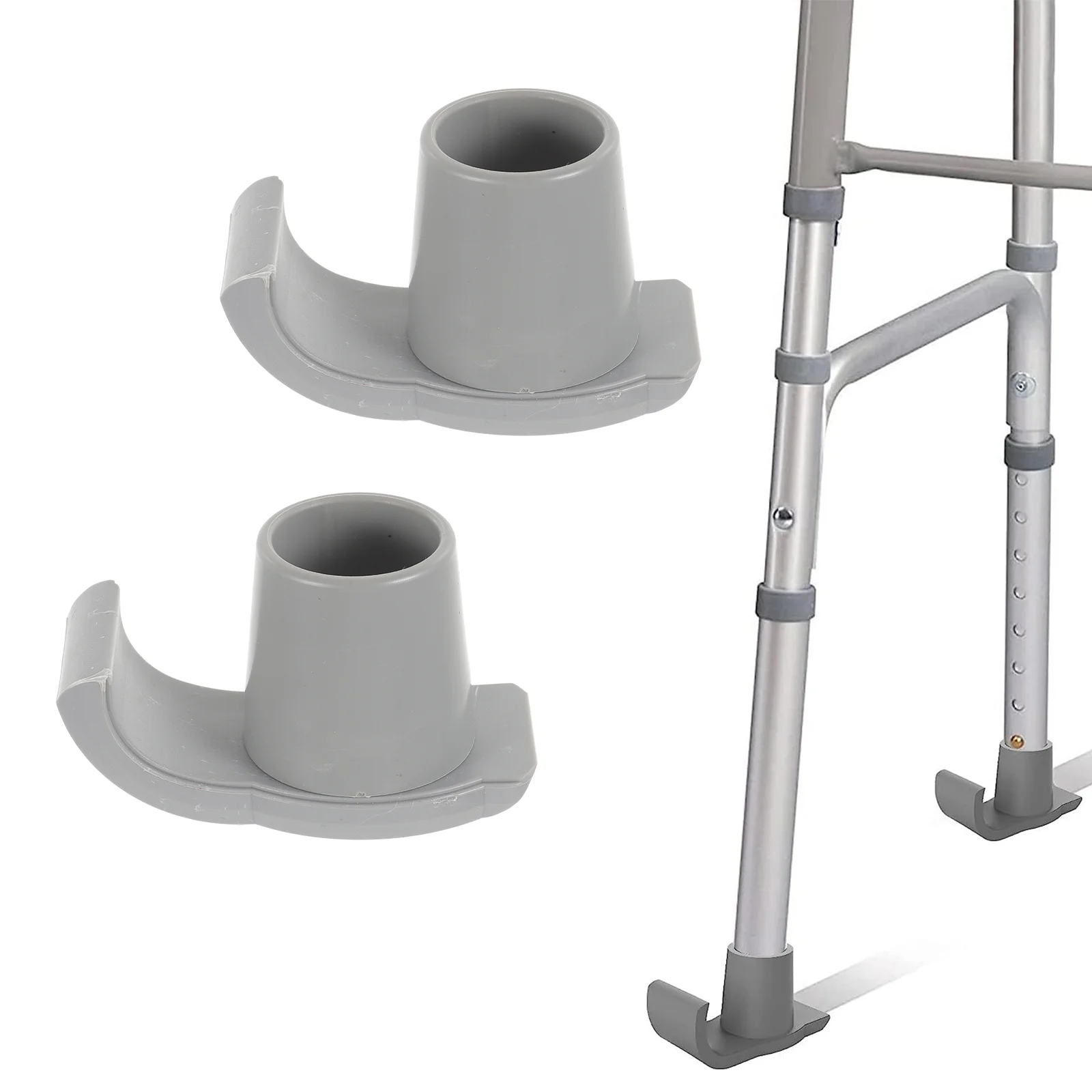 2 шт. Чехлы для скольжения ног и подушечки для саньев (серые), 2 шт. Лыжи Маленькие ходунки Ползунки Доска Старший