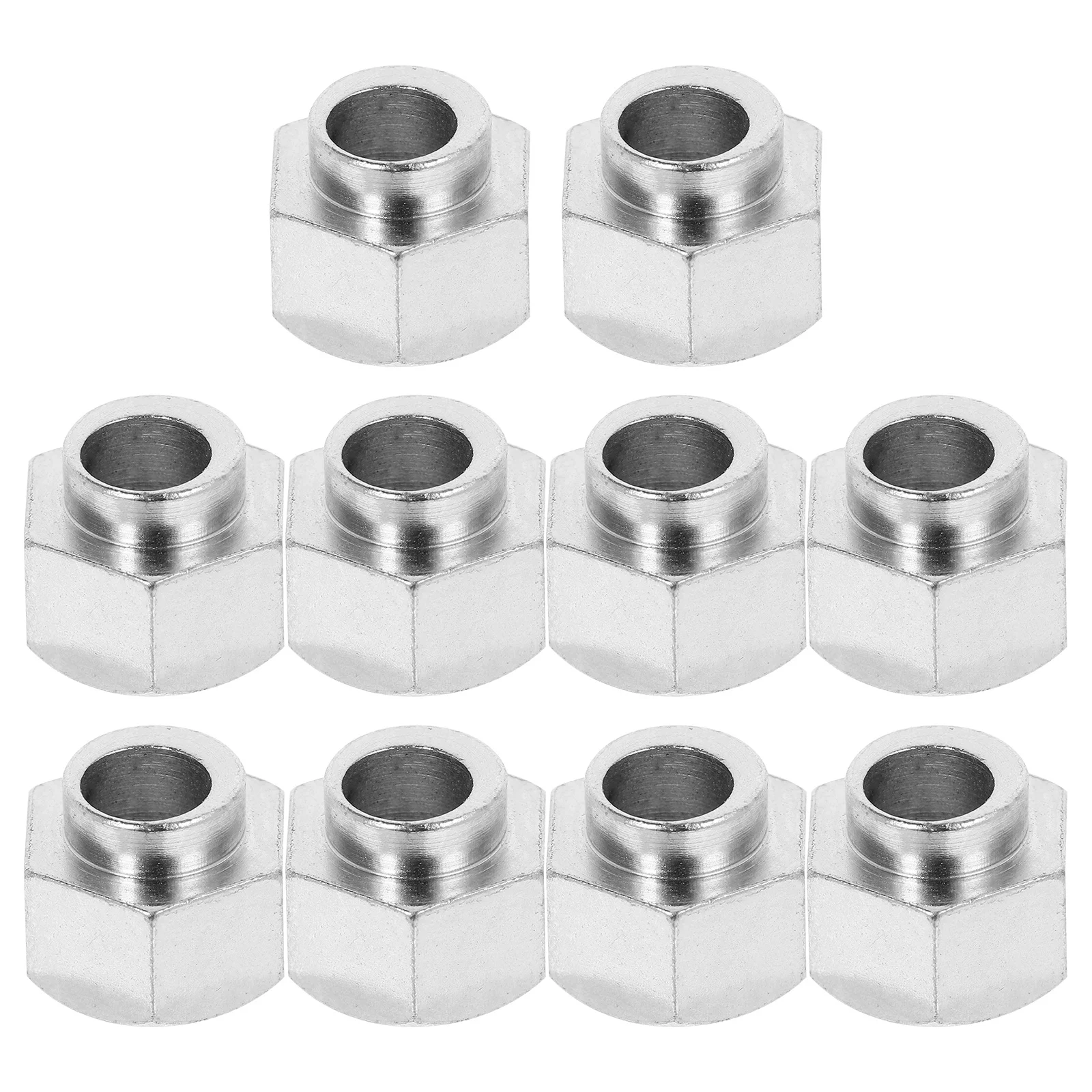 10pcs Hexagonal Eccentric Column Accessories Carbon Steel Nickel-Plated 3D Printer Parts For Precise Carving Leveling Nuts