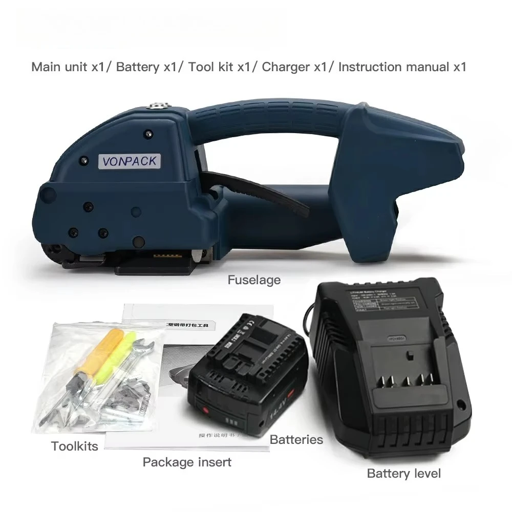 

Q1 400-3200N Pull Adjustment Electric Bundling Tool Handheld Automatic Pallet Bundling Machine