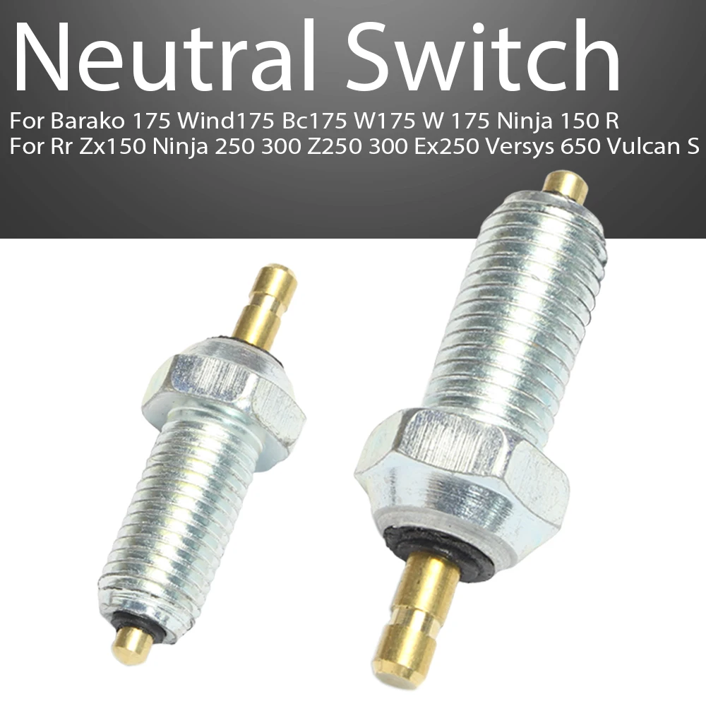 

Universal Motorcycle Neutral Switch For Kawa saki Barako 175 Z250 Z300 Versys 650 Vulcan S Ninja 250 300