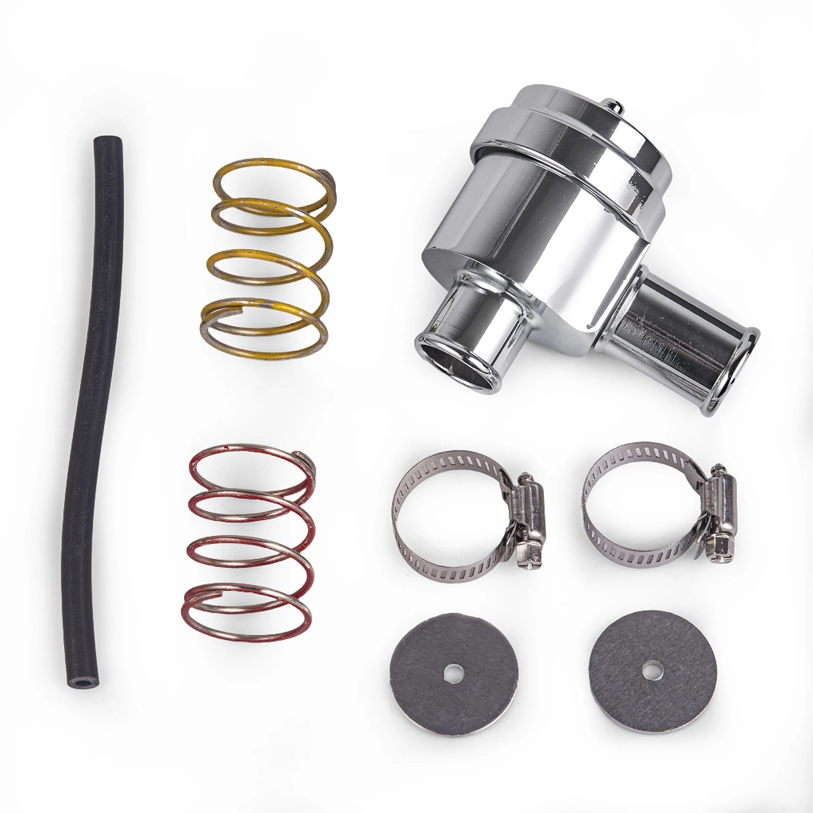 Srebrno-czarny zawór upustowy 25 mm Turbo Bov do VW GOLF BORA PASSAT GTI 20V 1.8T — zdjęcie 4