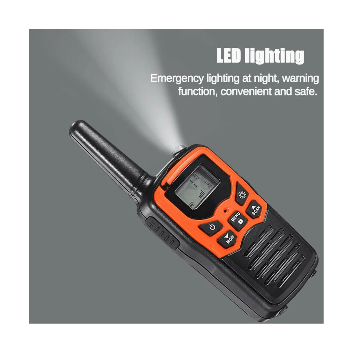 2Pcs Walkie Talkie Radio portatile 22 canali Set 10 Km Uhf 400-470 Mhz ricetrasmettitore di comunicazione a lungo raggio Dual Band