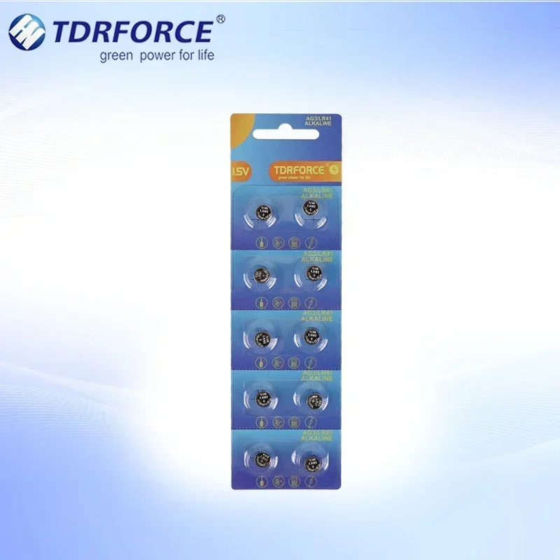 10-200pcs AG3 Button Batteries Toys Car Coin Cell Batteries 1.5V Alkaline Button Cell Battery for Watch Clock Remote Control