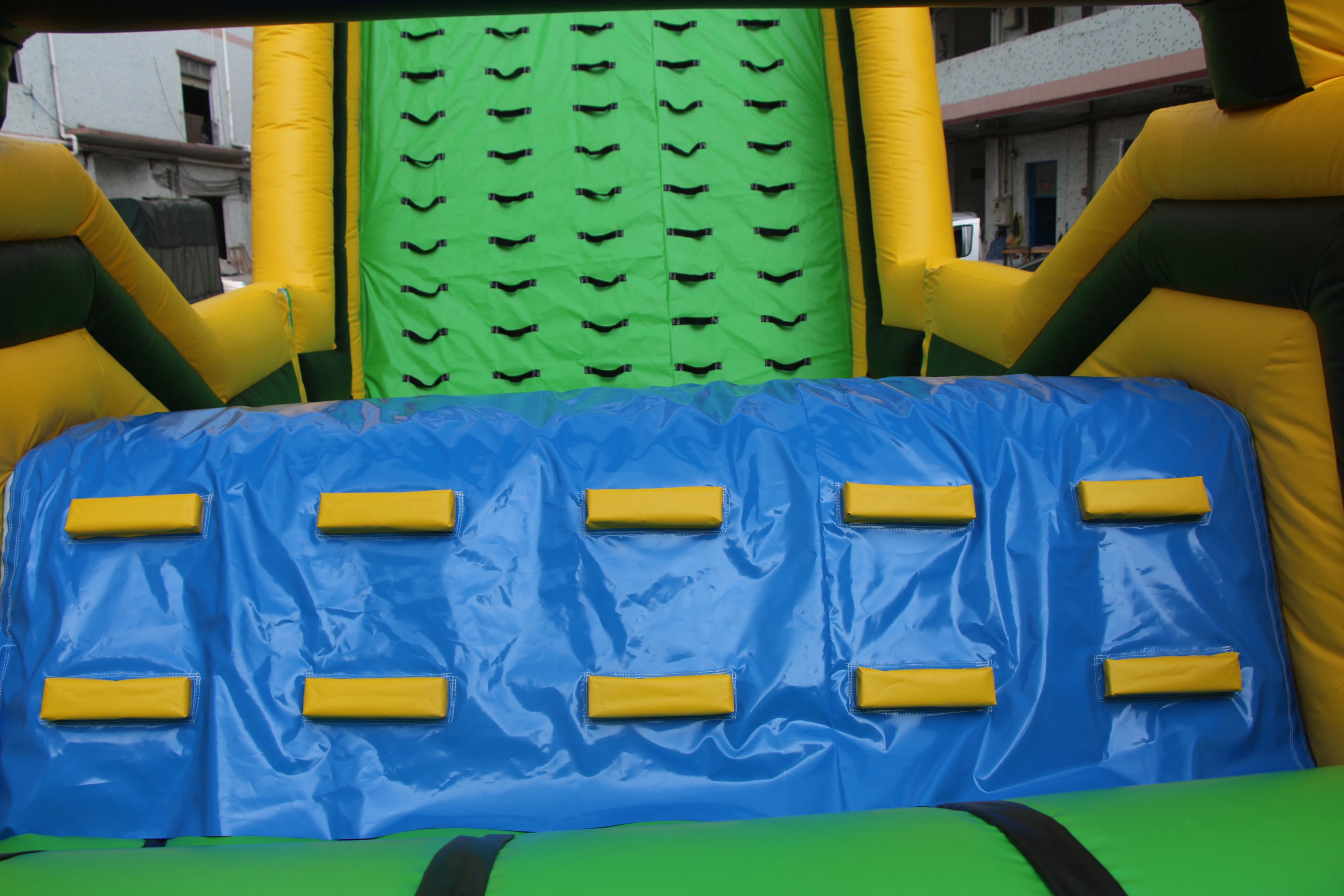 Commercial Grade Jumping Bouncy Castle Bounce House Inflatable Tropical Obstacle Course with Slide