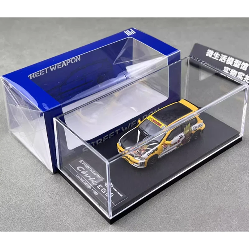 SW 1/64 Honda CIVIC EG6 Metalowy Model Auta Zabawka Odlewany Stop Metal Prezent