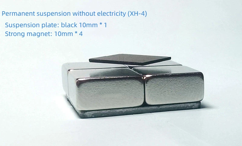 Image of Magnetische Levitation Pyrolytischer Stein Ohne Stromverbrauch im Wissenschaftlichen Experiment zur Permanentmagnetischen Levitation