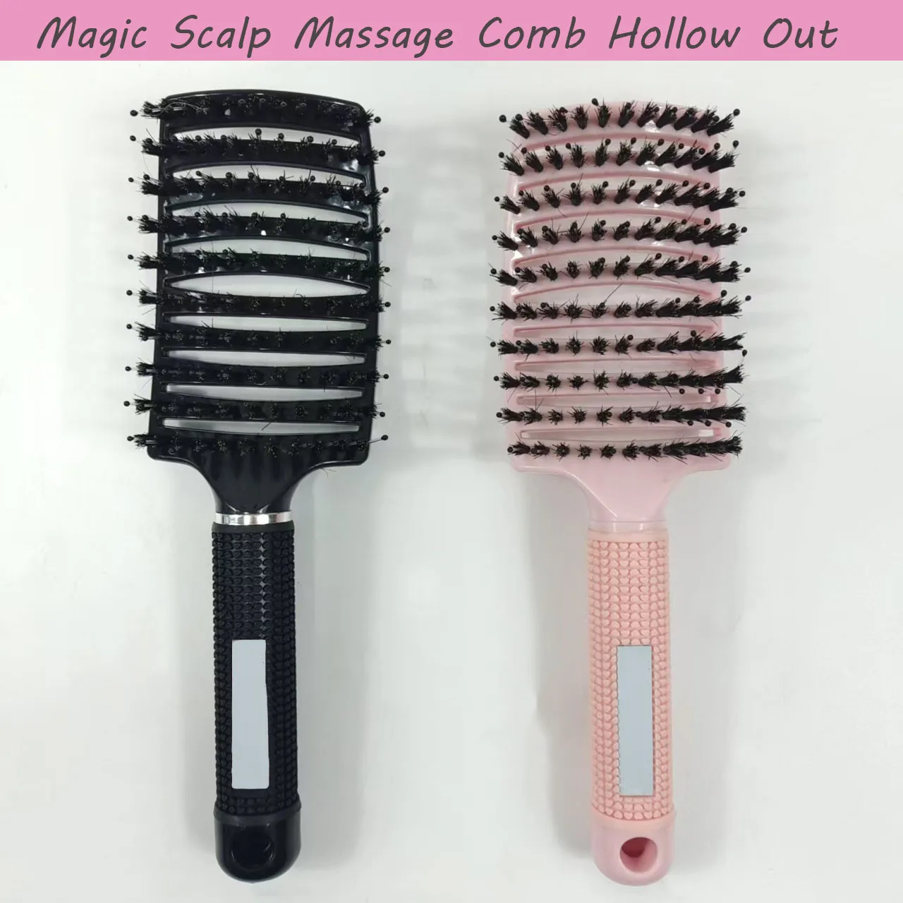 

1pcs Detangling Hair Brush Bristle&Nylon Women Wet Massage Comb Curly Hairdressing Salon Styling Curve Vented Bristle Hair Brush
