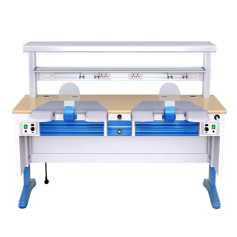 1.6m Multifunctional Technician Equipment  Laboratory Work Bench Double Technician Workstation