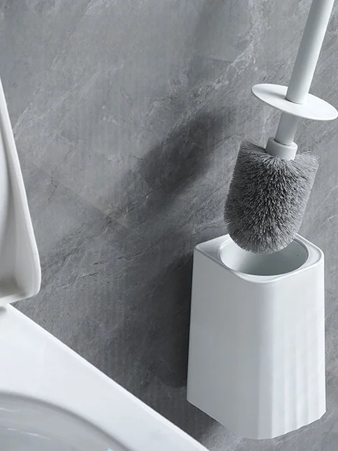 

Набор для чистки унитаза с длинной ручкой, настенный, для труднодоступных мест, круглой формы, из прочного пластика