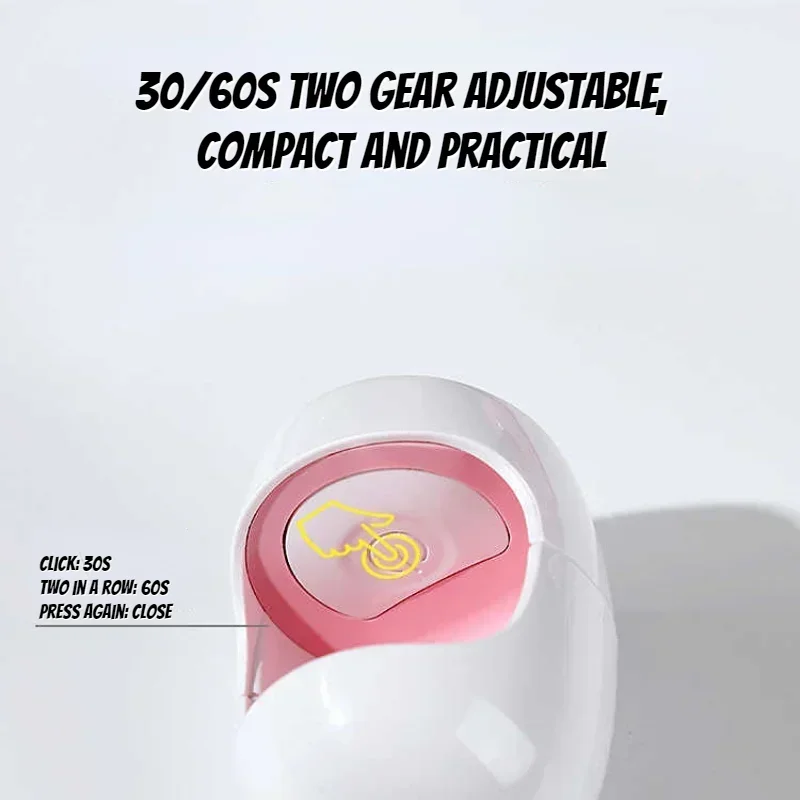 Kleine draagbare huishoudelijke nagellaklijm baklampdroger, sneldrogend, geen zwarte handen, mini-nagellamp