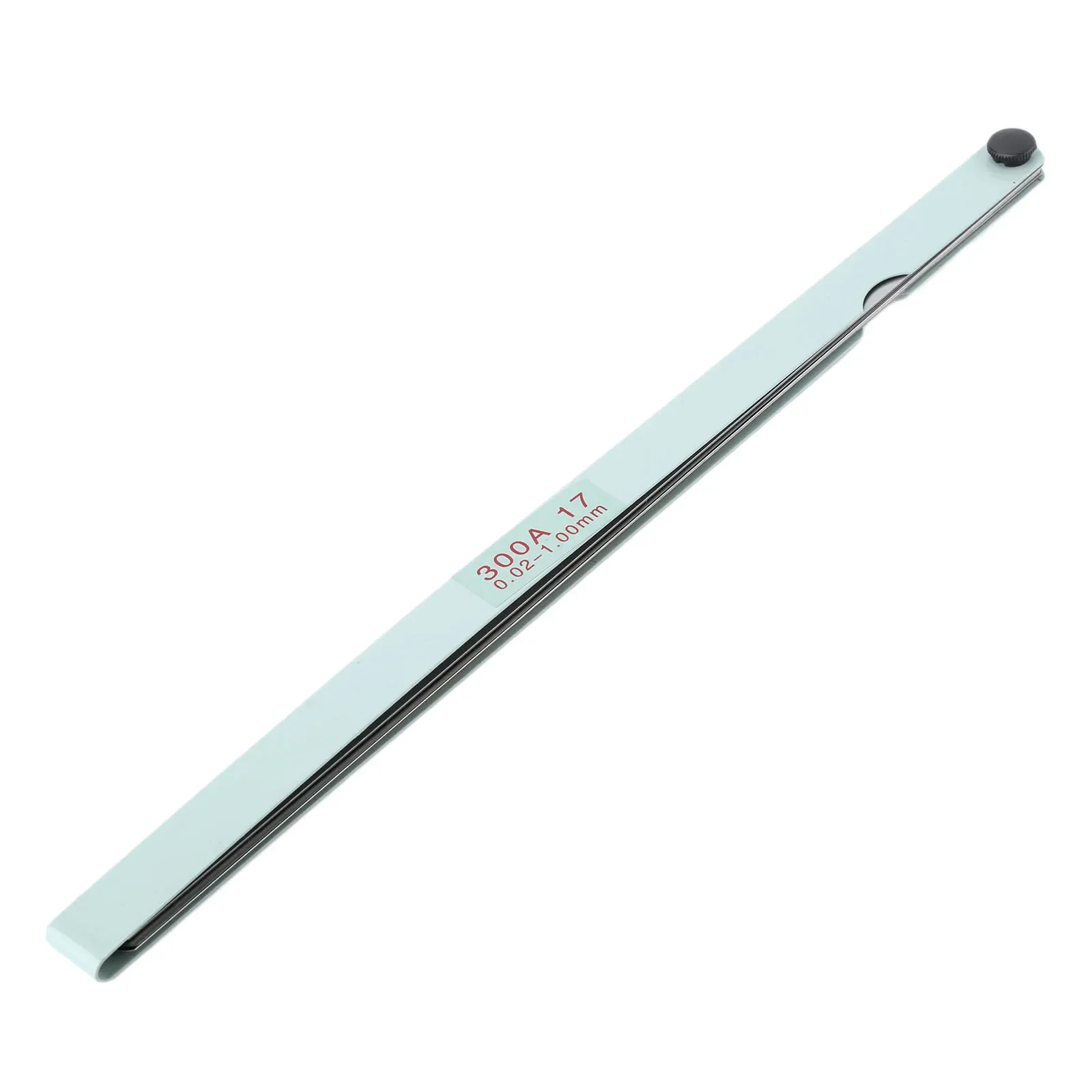 DRELD 17 Blades Spark Plug Thickness Gap Metric Filler Feeler Gauge Metric Measurement 0.02 to 1mm Steel Measuring Tools 300mm