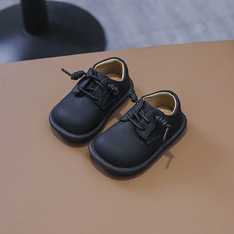 Kinderen Loafers Instapper Pu Leer Ondiep Zwart Bruin Jongens Meisjes Platte Schoenen 21-36 Peuter Mode Vrije tijd Kinderen Casual Schoen