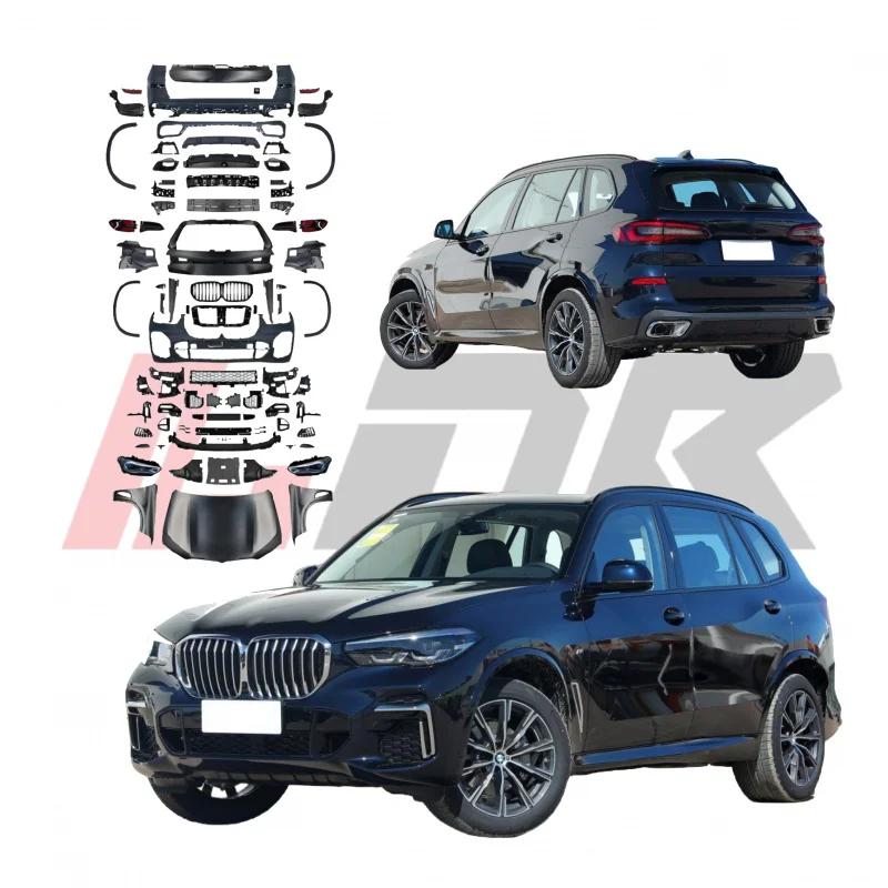 1:1 kit For BMW X5 E70 06-13 modified to X5M F95 G05 2024 year Car accessories G05 LCI headlights plug and play bumper