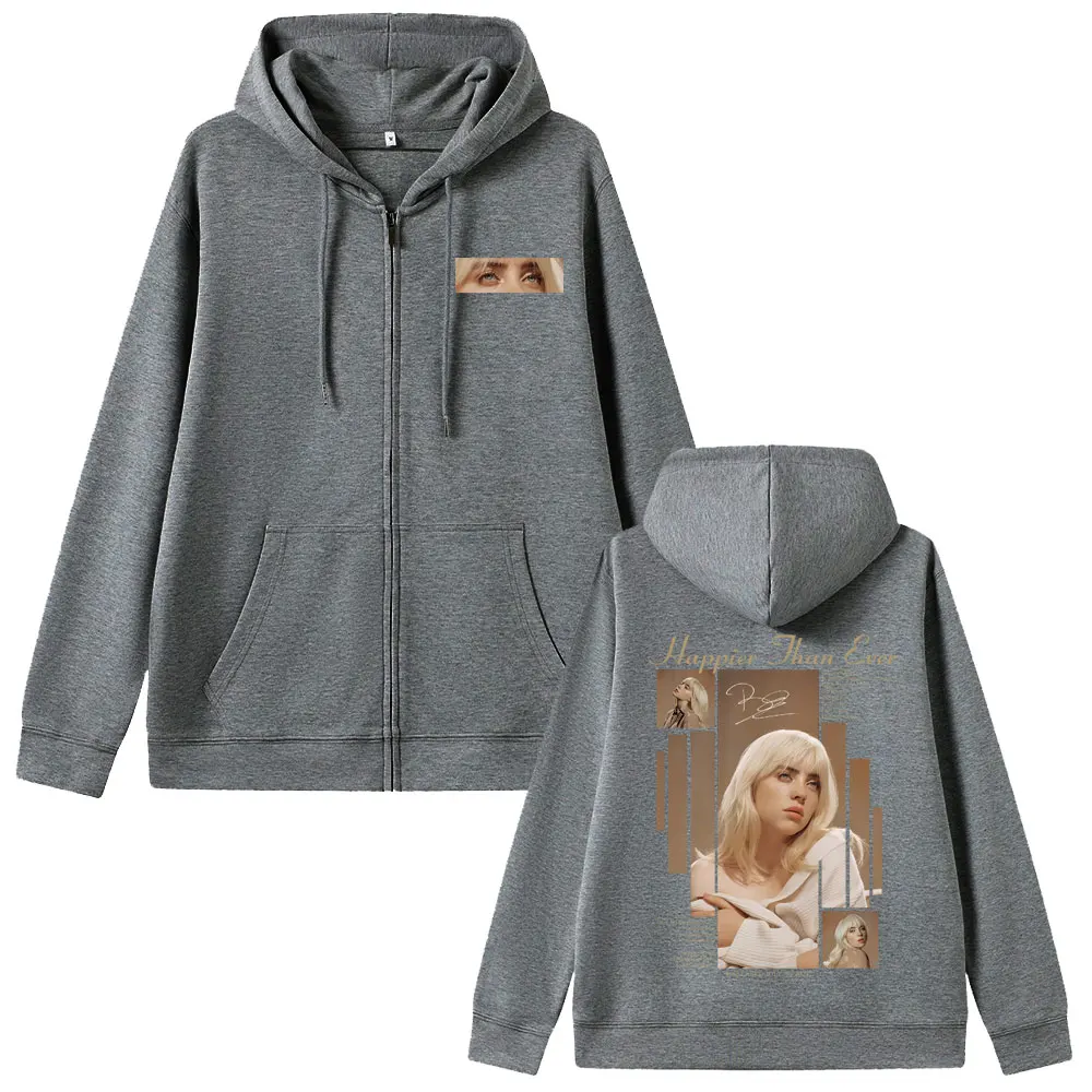 حار سعيد من أي وقت مضى 2025 قلنسوة بسحاب الرجال النساء موضة موسيقى البوب زمم هوديس الذكور خمر الهيب هوب المتضخم سترة معطف