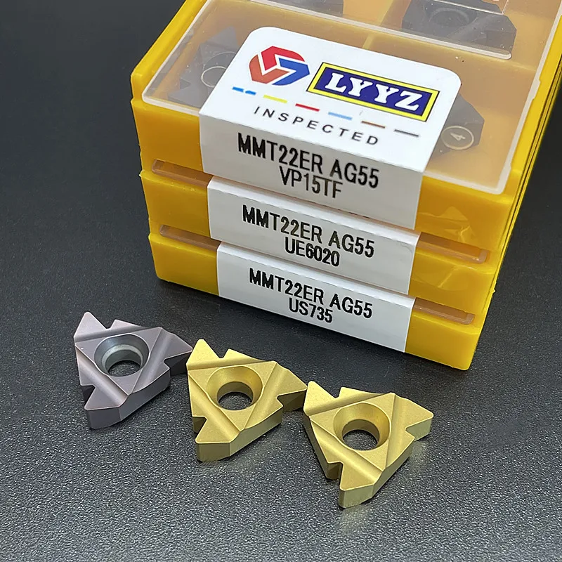 MMT22ER MMT22IR AG55 AG60 VP15TF UE6020 US735 cncthreadフライスカッター超硬ツールmmt 16ER 16IR旋削工具
