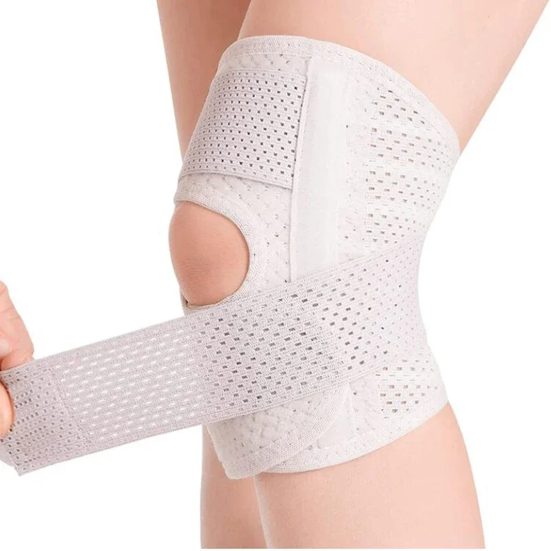 Knee Brace with Side Stabilizers Relieve Meniscus Tear Knee Pain Joint Pain Relief Breathable Adjustable Knee Support Knee Pads