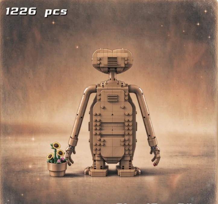 1226 Pieces of Movable Alien Display Figurine Toys, Christmas Gifts for Adults with Retro Creative Alien Designs