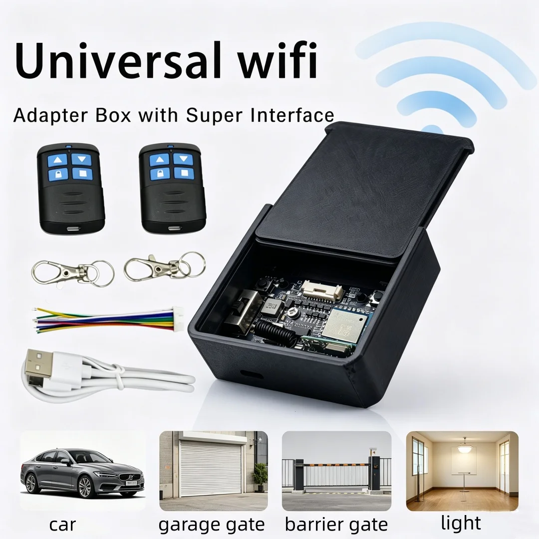 TW01 Super Interface Adapter Box, 3-12V wireless RF remote control, suitable for cars, garage doors and more