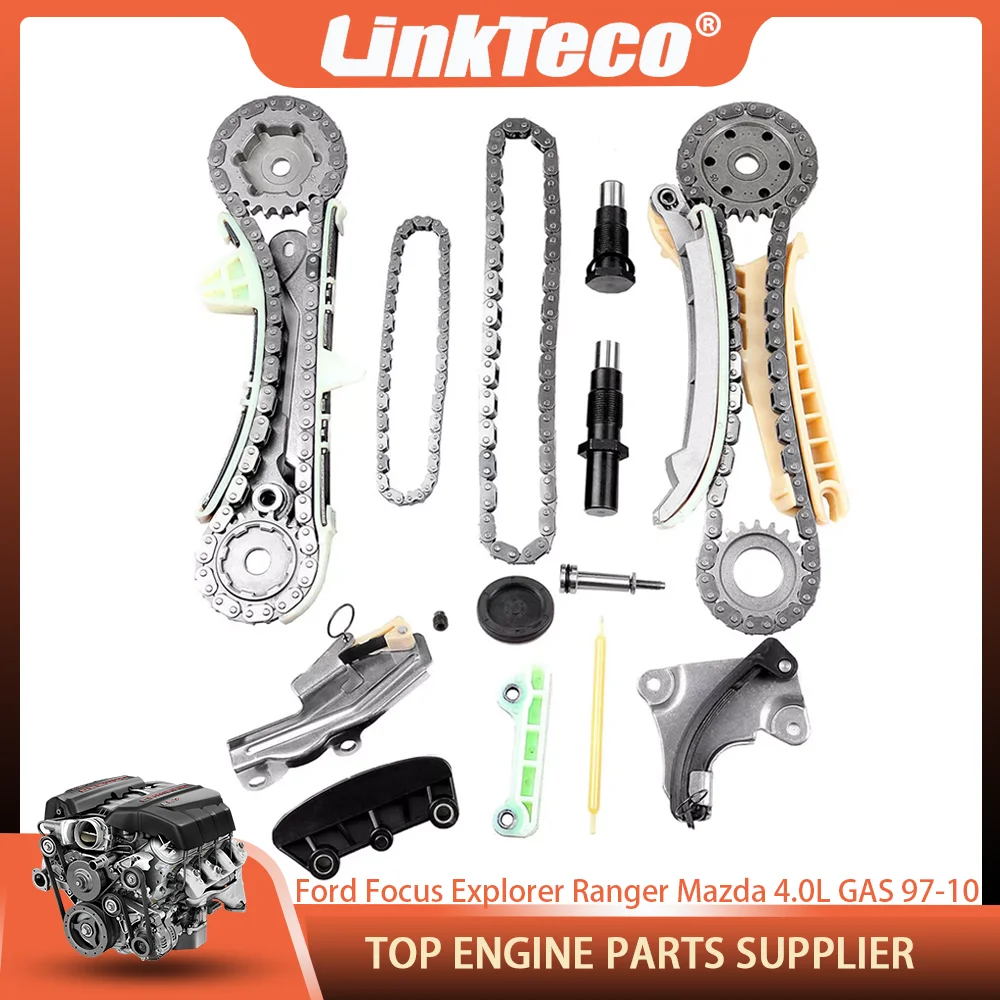 Timing Chain Kit For Ford Explorer Mustang Ranger Mazda B4000 Mercury Mountaineer 4.0L V6 GAS SOHC 1997-2010 F77Z-6306-BE