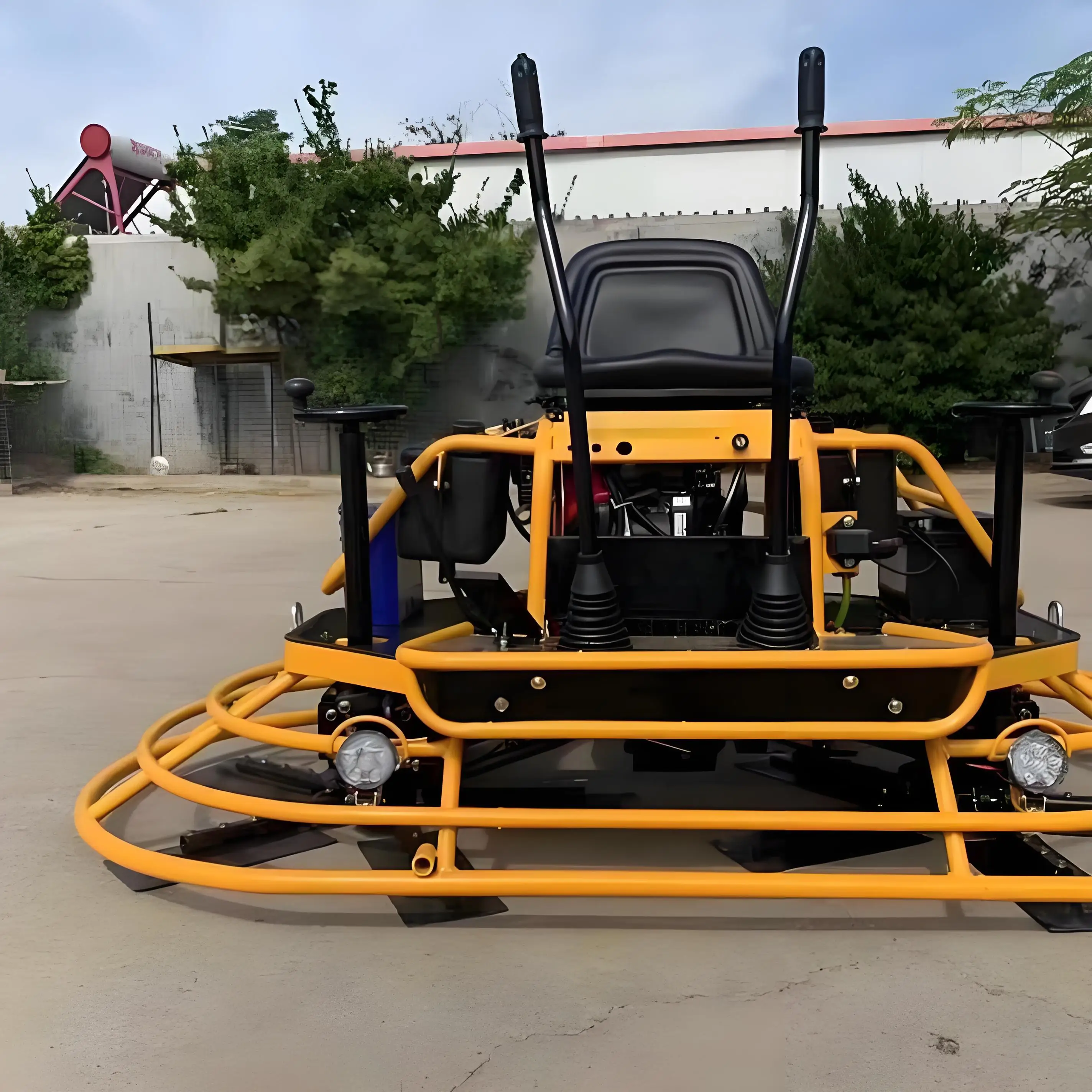 High Quality 80 Model Concrete Double Power Trowel Machine 24HP Ride on Type Concrete Handle Power Trowel
