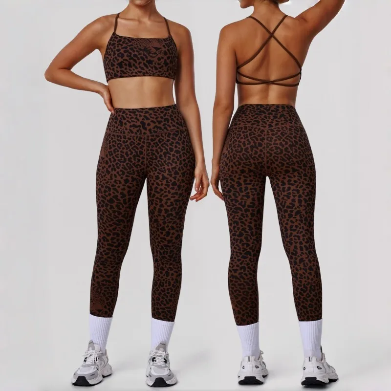 

Комплект для йоги из 2 предметов: бесшовный бюстгальтер и леггинсы, спортивный костюм для бега и фитнеса, облегающий, с красивой спинкой и эффектом подтяжки бедер