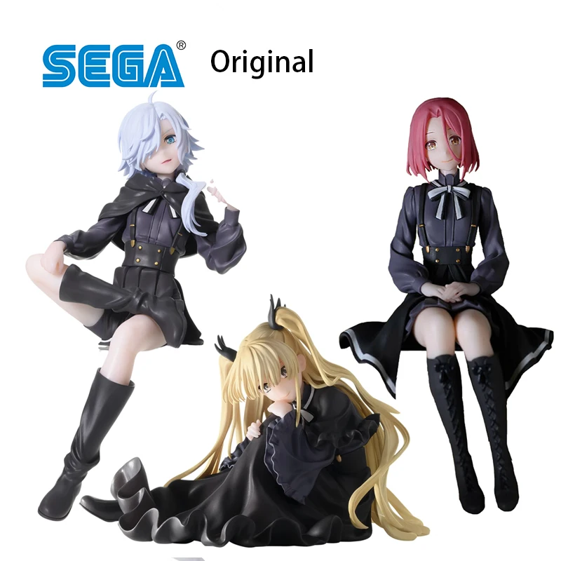 In Stock SEGA Spy Kyoushitsu Erna Monika Grete Premium Chokonose Figure Anime Model Collectible Toys Kawaii Doll Child Gift