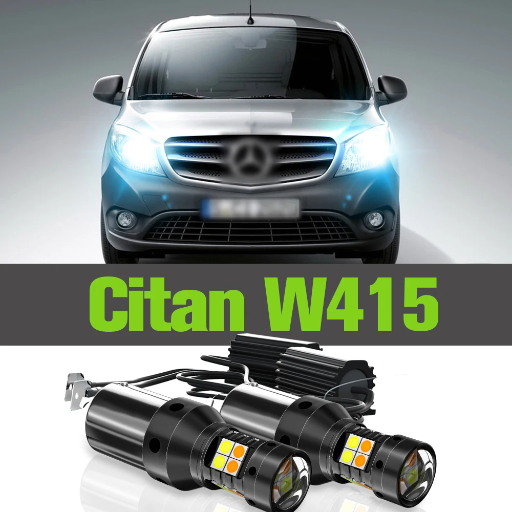 

2x LED Dual Mode Turn Signal+Daytime Running Light DRL Accessories Lamp For Mercedes Benz Citan W415 2012-2013