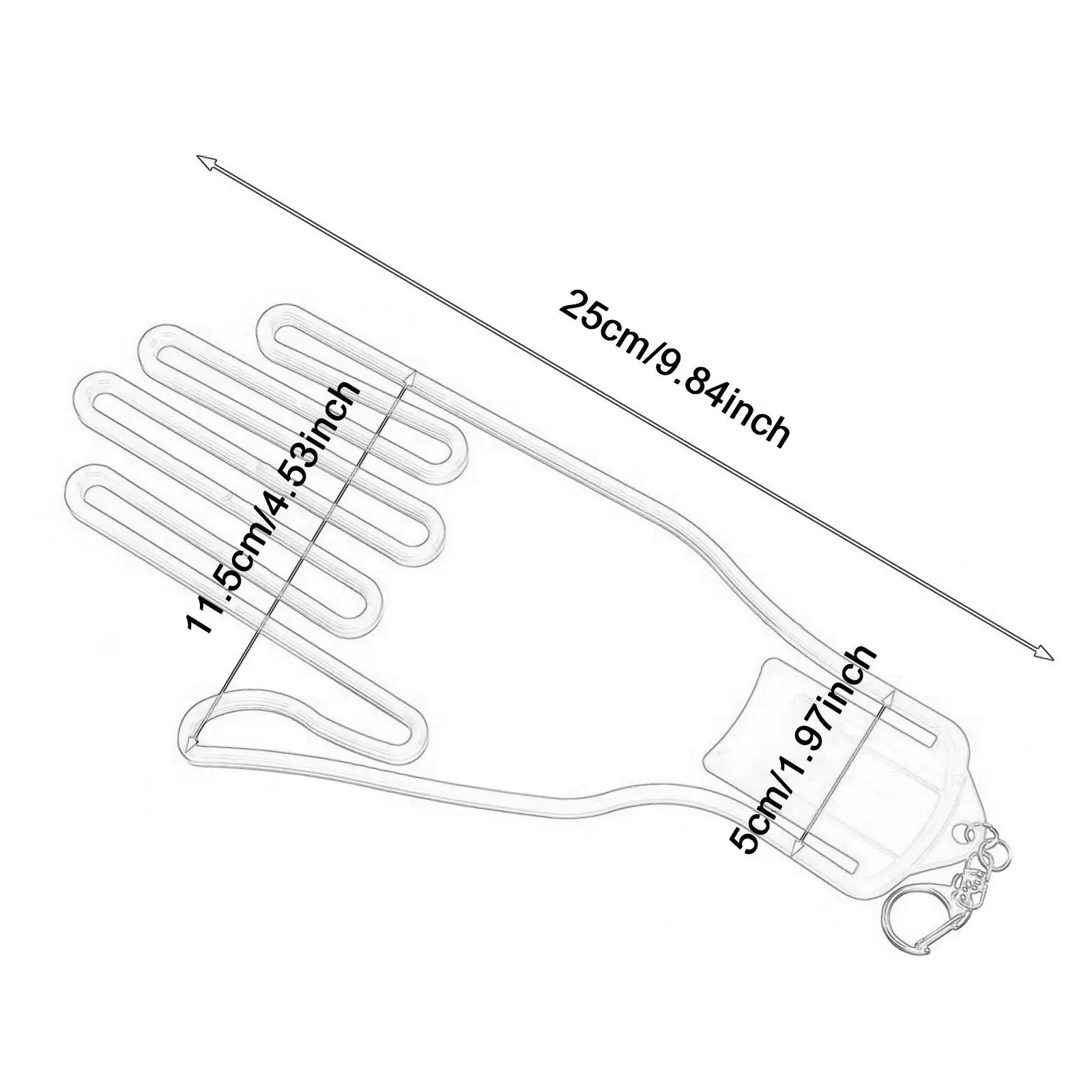 Golf Gloves Support Rack ABS Portable Glove Keeper Dryer Shaper for Golf Supplies and Equipment
