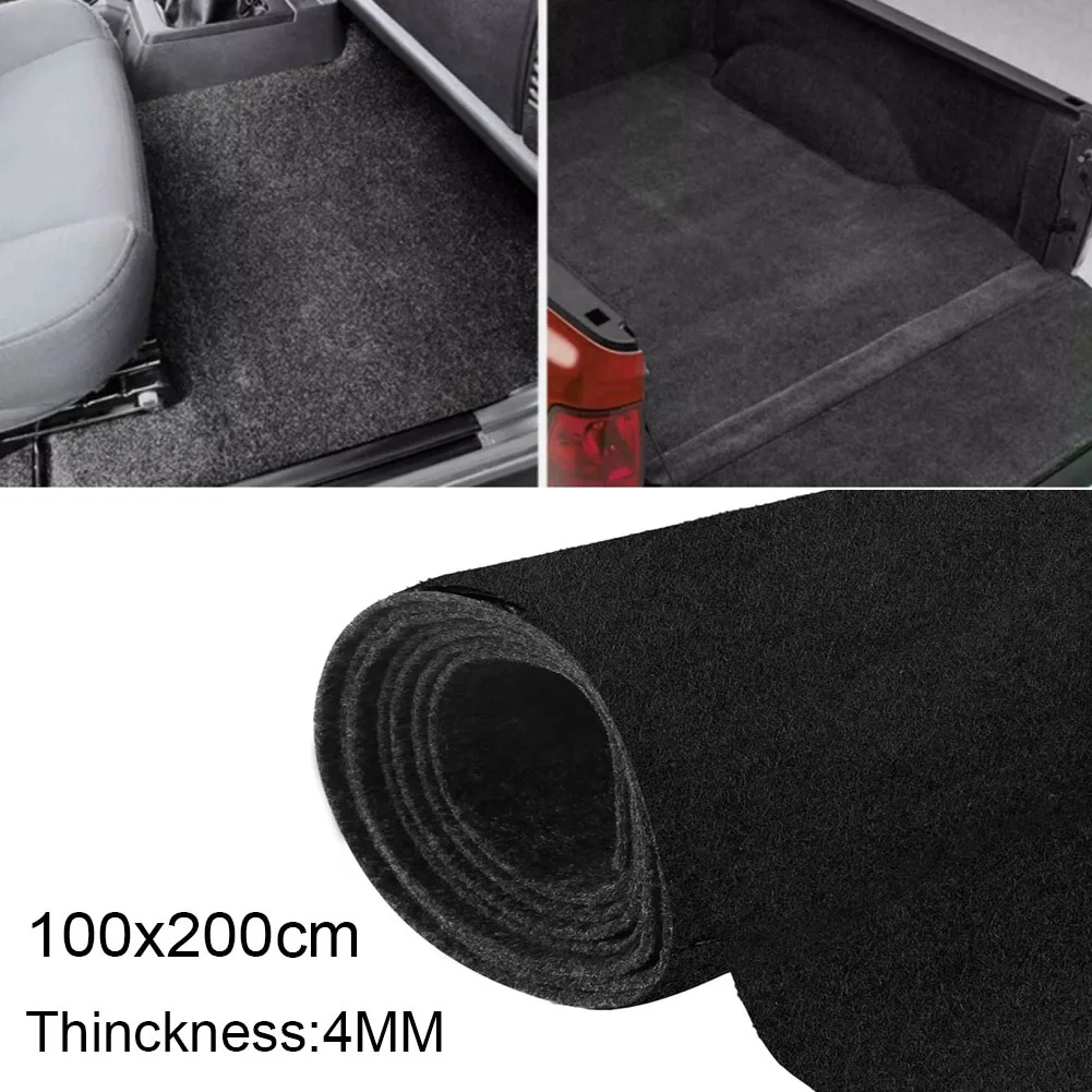 Car Trunk Liner Black Carpet Non-Woven Febric for Speaker Sub Box Carpet 2mx1m