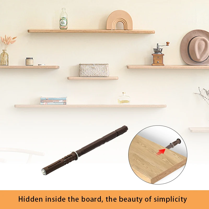 Wall Shelf Suspension Bracket Hidden Floating Shelf Brackets Wooden Invisible Mounting Adjustable Support Hardware Bracket