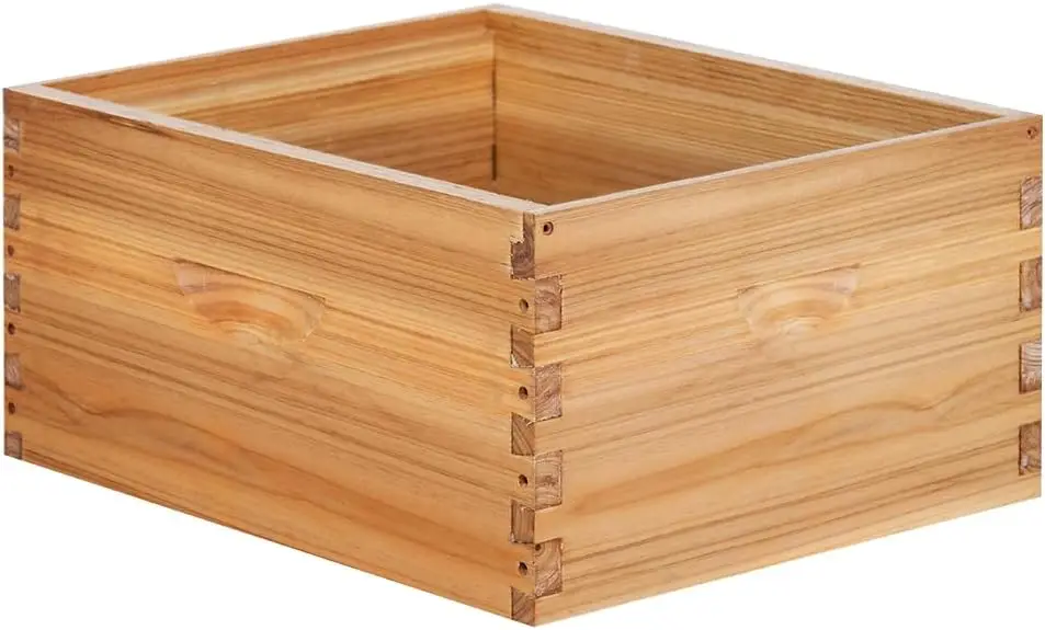 

10-рамочный глубокий улей для пчел, неразборный, с восковым покрытием, в комплекте с винтами (без рамок и оснований)