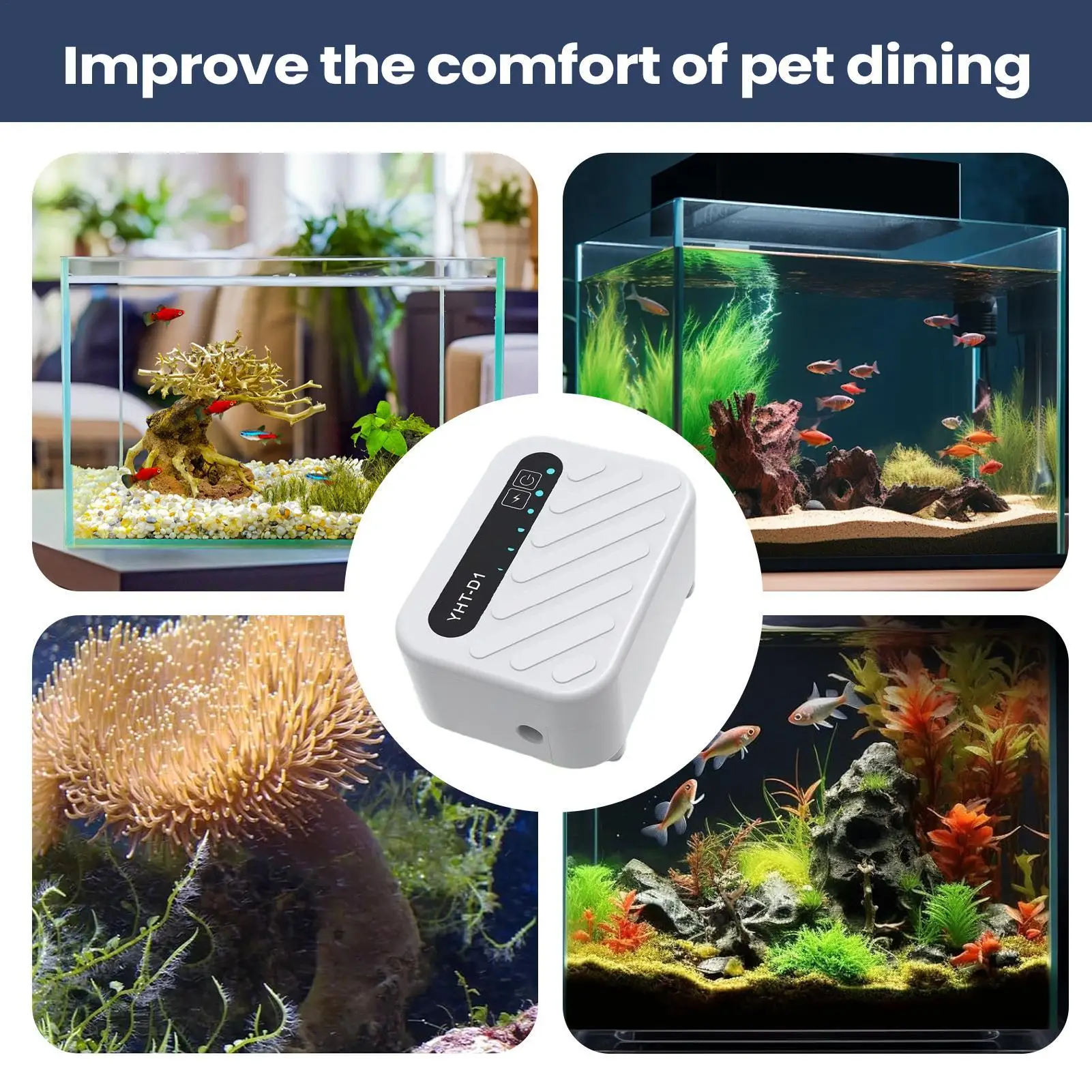 Aquarium Air Pump Portable Aquarium Fishing Aerator USB Rechargeable Aerator For Outdoor Indoor Pond Hydroponics Turtle Minnow view 5