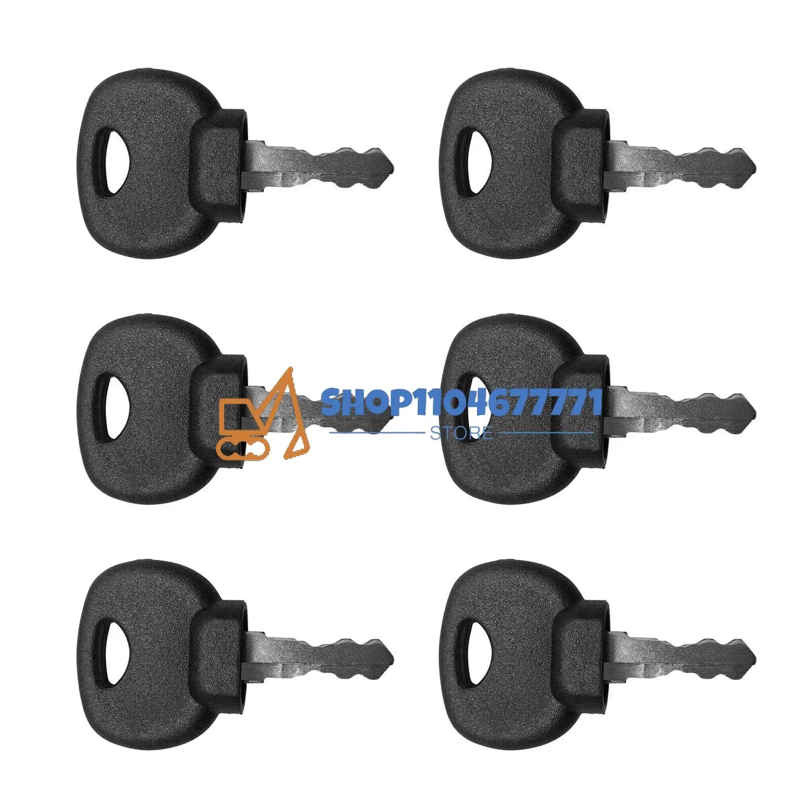 1/6/10PCS Car Ignition Key Plant Application Spare 14607 for JS Bomag Manitou Tractor Excavator Start Switch Door Lock