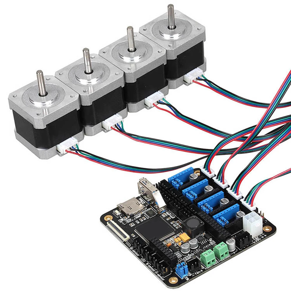 42-step stepper motor extension cable 4pcs 2m 4pin 6pin XH type for 3D printer hardware precise 2.0mm spacing end