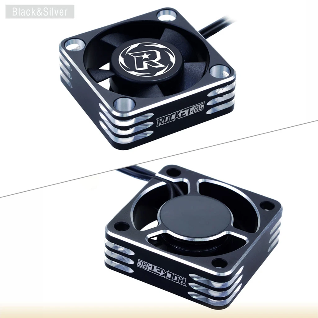 RC Auto Motor Lüfter Surpasshobby Rokcet-RC 30mm 40mm Metall Lüfter Für 1/10 1/8 540 550 3650 Motor Wärmeableitung – Detail 3